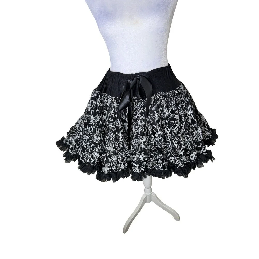 Oopsy Daisy Baby Inc Black Petticoat girls under skirt costume fluff tutu L/6X